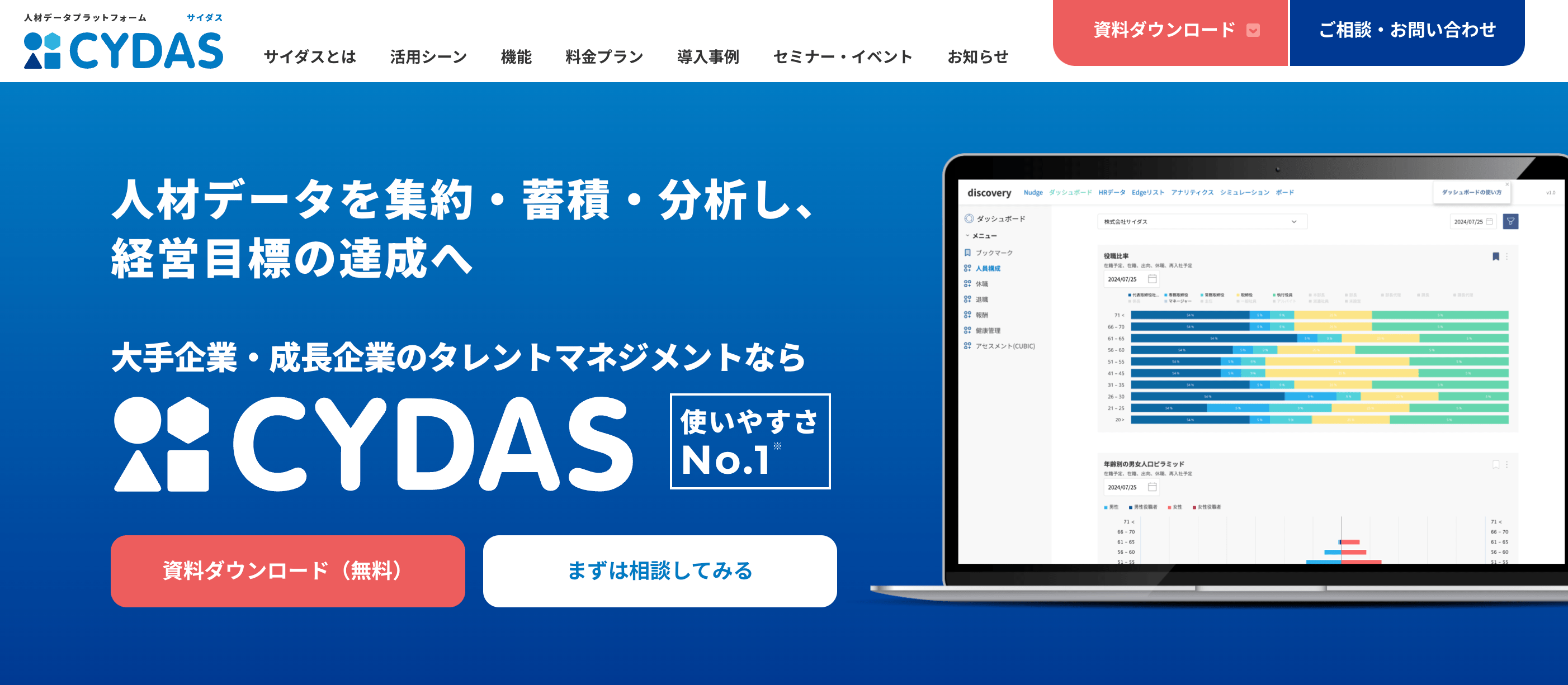 CYDAS ホーム画像
